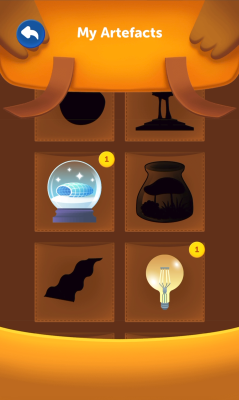 The Artefact Bag gives players a clear record of discoveries made across the map.